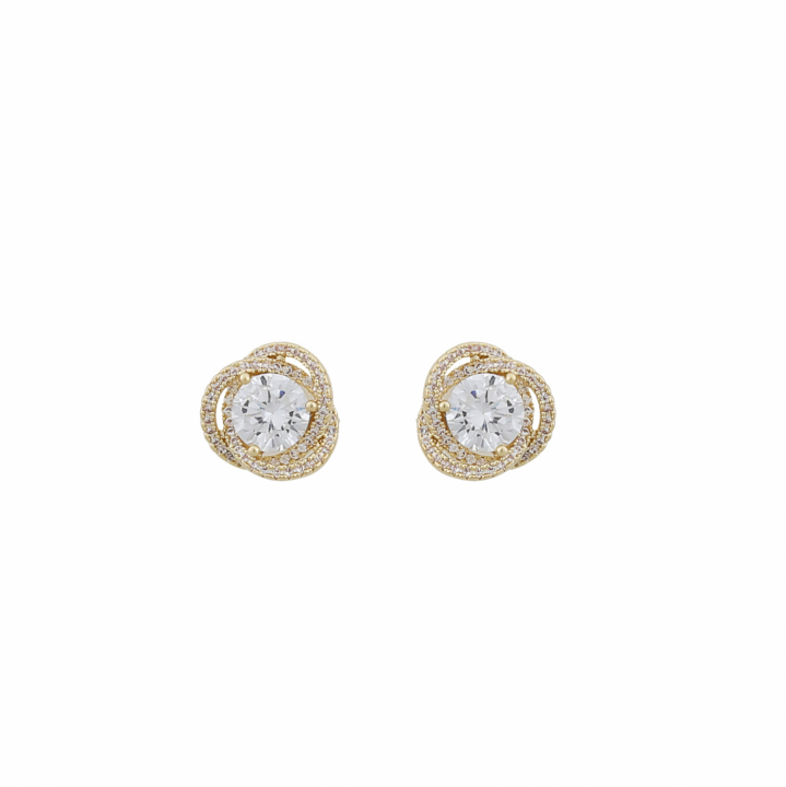 Mona stone Örhänge Guld i gruppen Örhängen / Guldörhängen hos SCANDINAVIAN JEWELRY DESIGN (1232-6700-251-ONE)