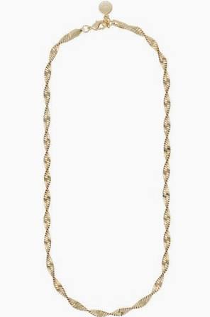 Lisbon big halsband guld i gruppen Halsband / Guldhalsband hos SCANDINAVIAN JEWELRY DESIGN (1240-0645-257-45)