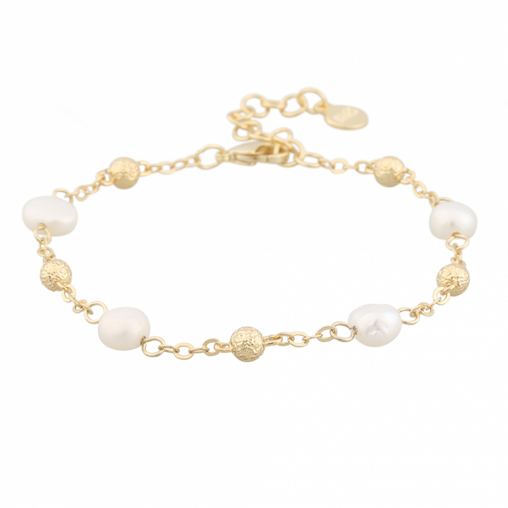 SNÖ OF SWEDEN Florence pearl chain Armband Guld