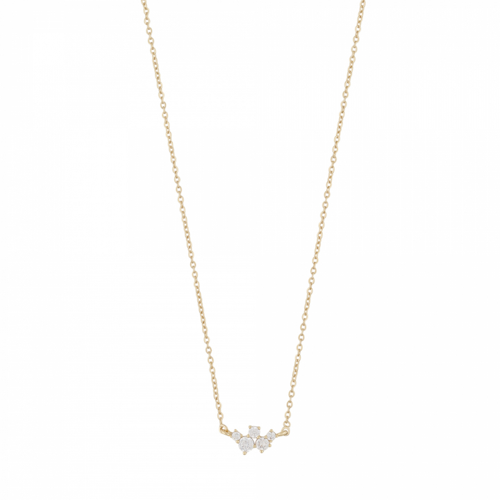 Product Image for SNÖ OF SWEDEN Copenhagen small chain neck 42 Gold/clear-42cm
