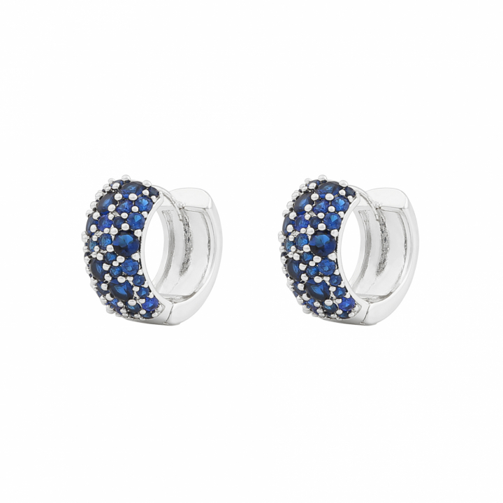 Product Image for SNÖ OF SWEDEN Copenhagen wide ring ear Silver/denim-Onesize