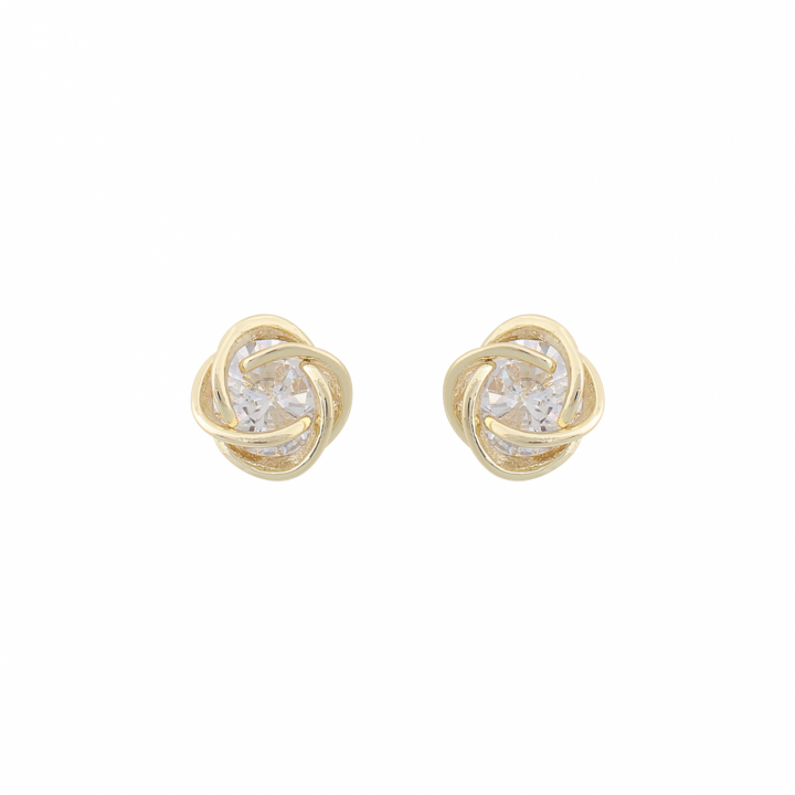 Sevilla ear gold clear i gruppen Örhängen / Guldörhängen hos SCANDINAVIAN JEWELRY DESIGN (1271-6100-251-ONE)