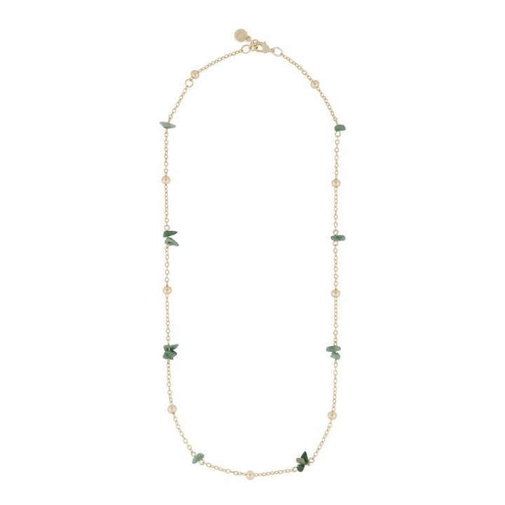 SNÖ OF SWEDEN Capri chain neck gold green 45 cm