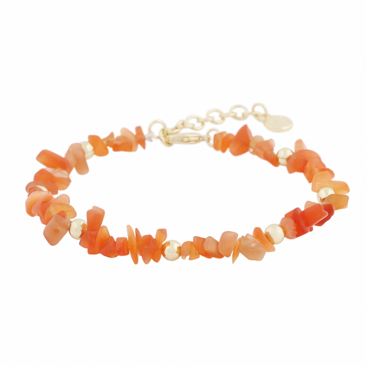 SNÖ OF SWEDEN Capri stone brace gold orange