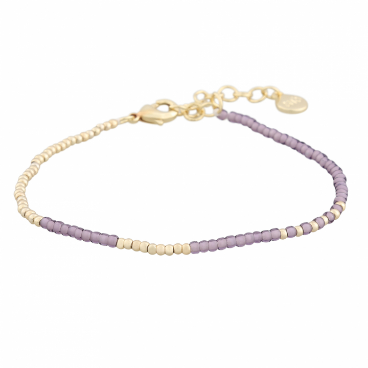 Capri small brace gold purple i gruppen Armband / Guldarmband hos SCANDINAVIAN JEWELRY DESIGN (1274-3500-356-ONE)