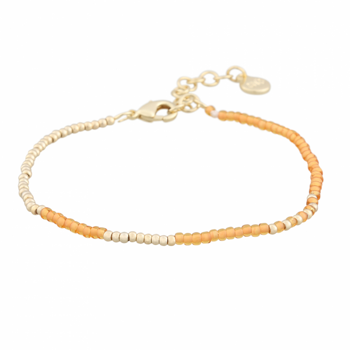 Capri small brace gold orange i gruppen Armband / Guldarmband hos SCANDINAVIAN JEWELRY DESIGN (1274-3500-381-ONE)