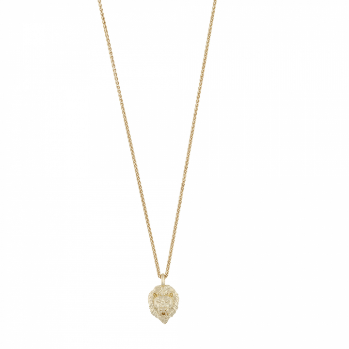 Oz lion pendant neck 45 plain Gold-45 cm