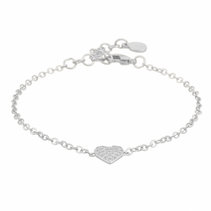 North heart chain brace Silver/clear-Onesize