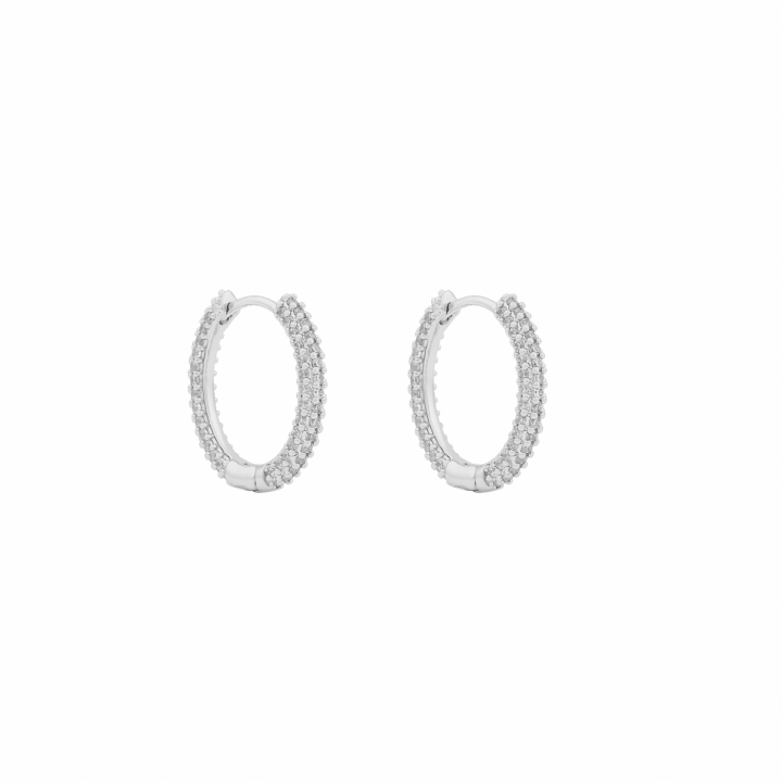 North ring ear 18mm Silver/clear-Onesize