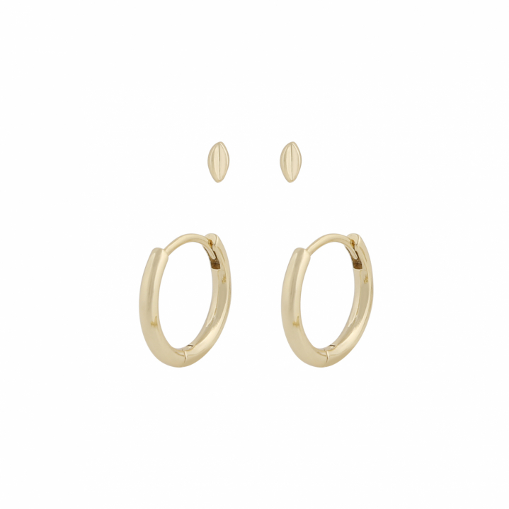 Meya Örhängen set Guld i gruppen Örhängen / Guldörhängen hos SCANDINAVIAN JEWELRY DESIGN (1293-72009-257)