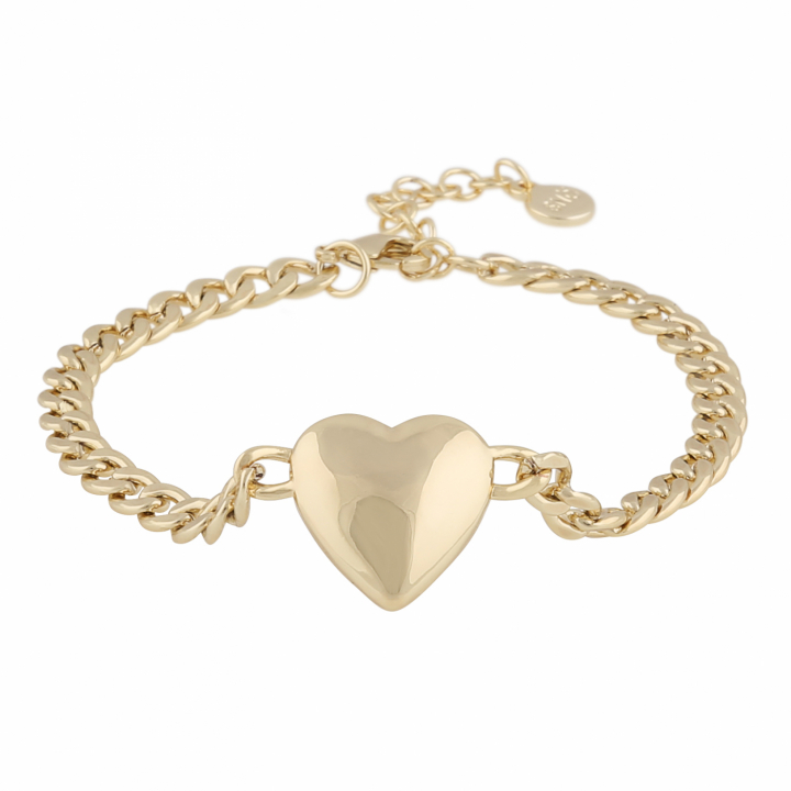 SNÖ OF SWEDEN Brooklyn big heart chain brace Guld