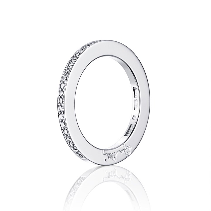 21 Stars & Signature Thin Ring Silver i gruppen Ringar / Förlovning & vigselringar hos SCANDINAVIAN JEWELRY DESIGN (13-100-00889)