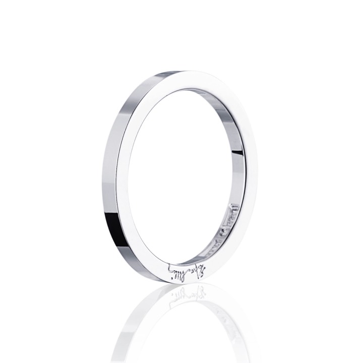 Plain & Signature Thin Ring Silver 20.50 mm