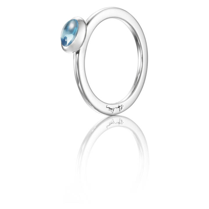 Efva Attling Love Bead Silver – Topaz Ring Silver