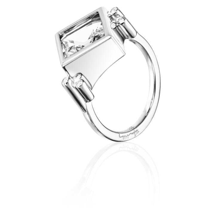 Shiny Memory – Crystal Quartz Ring Silver 19.00 mm