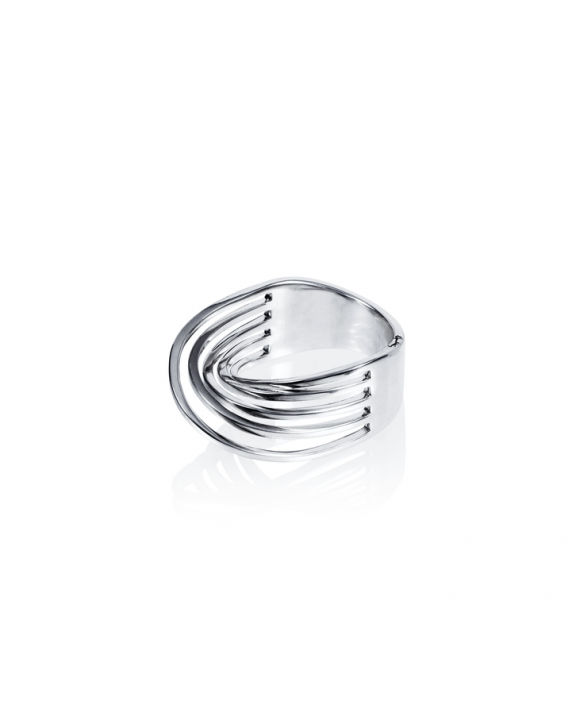 Bridges Ring Silver i gruppen Ringar / Silverringar hos SCANDINAVIAN JEWELRY DESIGN (13-100-02144)