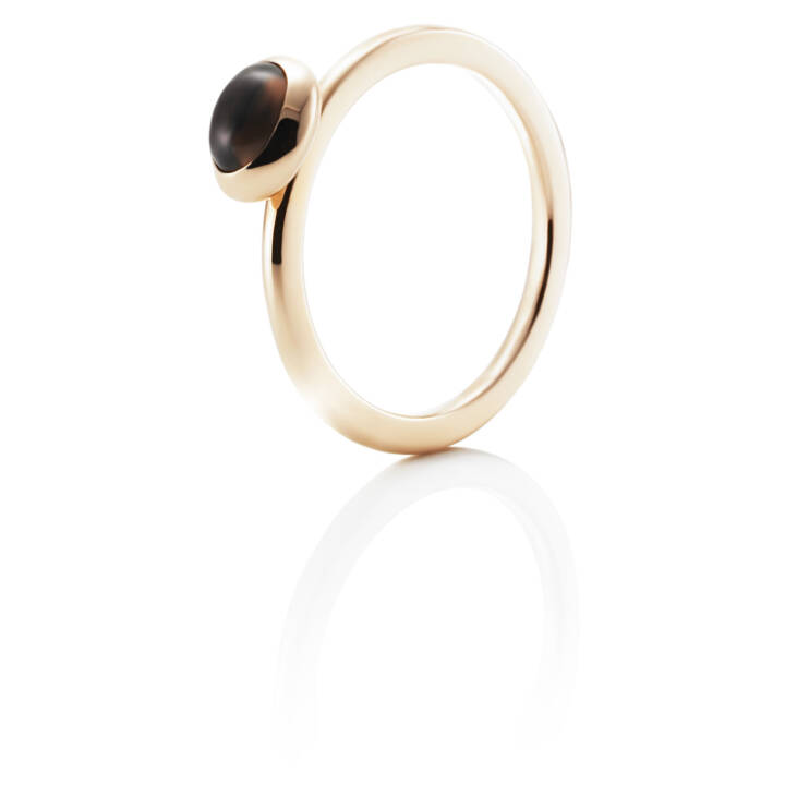 Love Bead – Smokey Quartz Ring Guld 15.50 mm