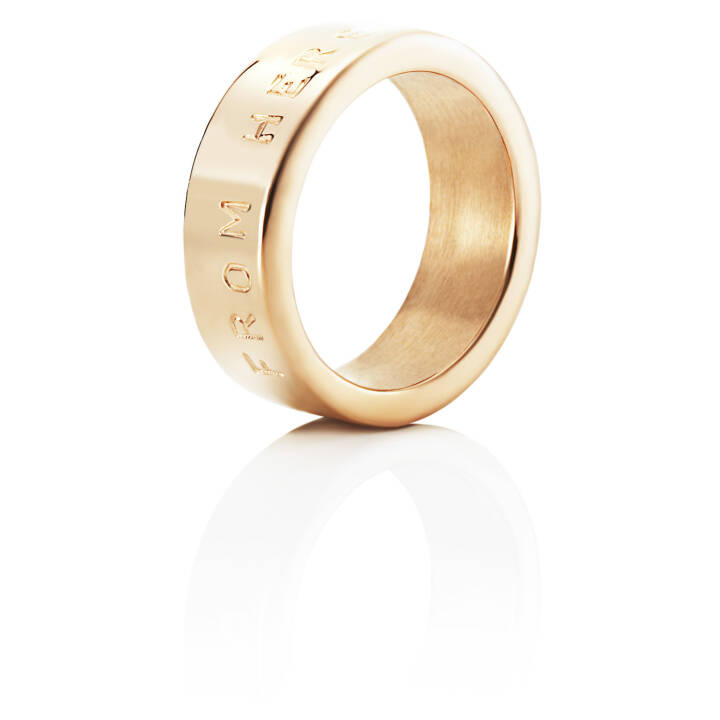 From Here To Eternity Stamped Ring Guld i gruppen Ringar / Guldringar hos SCANDINAVIAN JEWELRY DESIGN (13-101-00611)