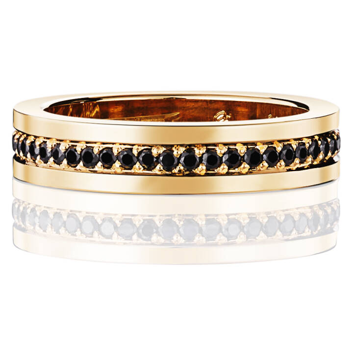 Efva Attling 4½ & Black Stars Ring Guld 20.50 mm