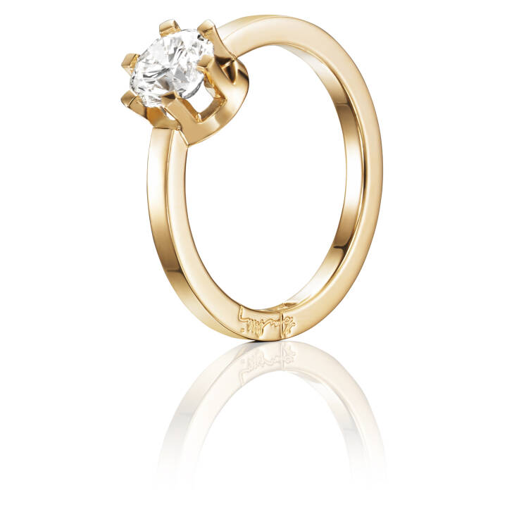 Crown Wedding 1.0 ct diamant Ring Guld i gruppen Ringar / Förlovning & vigselringar hos SCANDINAVIAN JEWELRY DESIGN (13-101-01126)