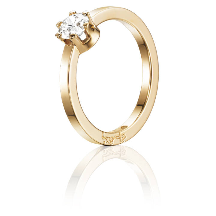 Crown Wedding 0.50 ct diamant Ring Guld i gruppen Ringar / Förlovning & vigselringar hos SCANDINAVIAN JEWELRY DESIGN (13-101-01127)