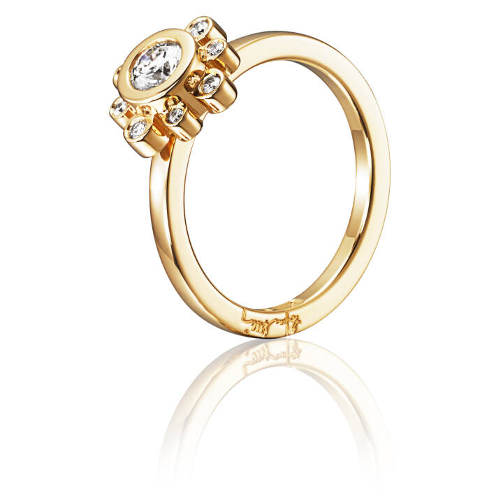 Sweet Hearts Crown 030 ct Ring Guld 17.50 mm