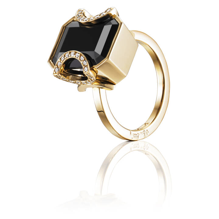 Little Magic Star – Onyx Ring Guld 15.00 mm