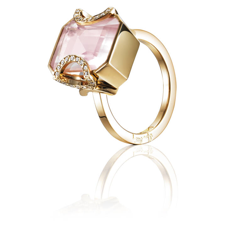 Little Magic Star – Rose Quartz Ring Guld 15.00 mm