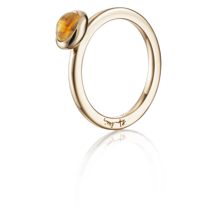 Efva Attling Love Bead – Citrine Ring Guld 15.00 mm