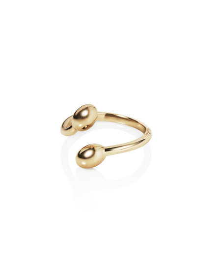 Efva Attling Love Bead Twin Ring Gold