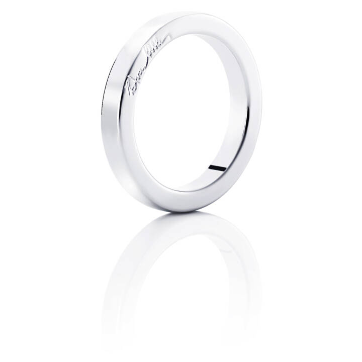 Efva Attling Half Round Ring Vitguld 17.50 mm