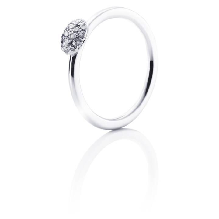 Love Bead - Diamonds Ring Vitguld i gruppen Ringar / Vitguldsringar hos SCANDINAVIAN JEWELRY DESIGN (13-102-00440)