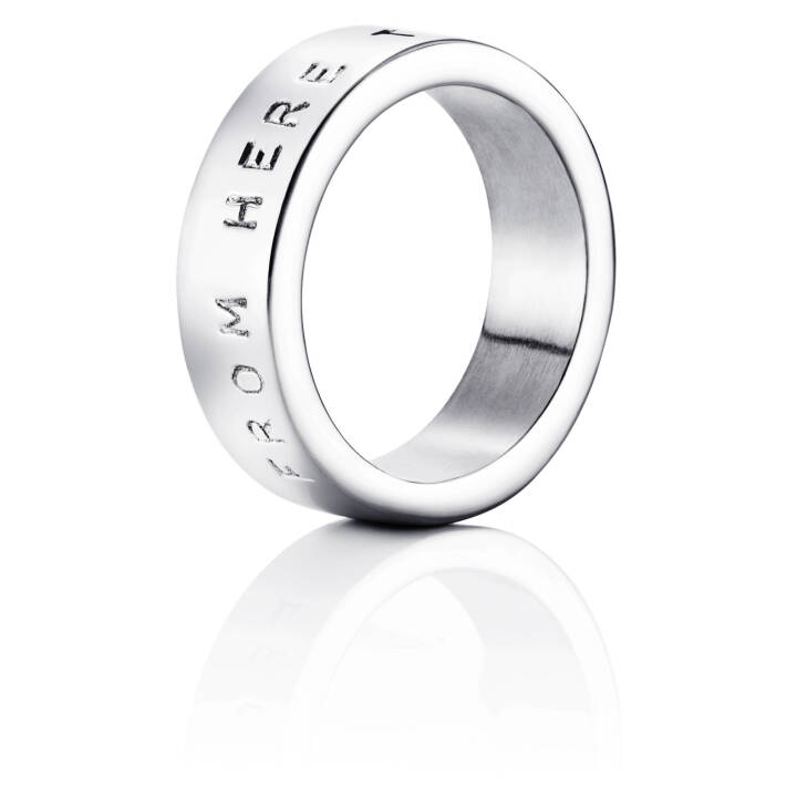 From Here To Eternity Stamped Ring Vitguld 19.50 mm