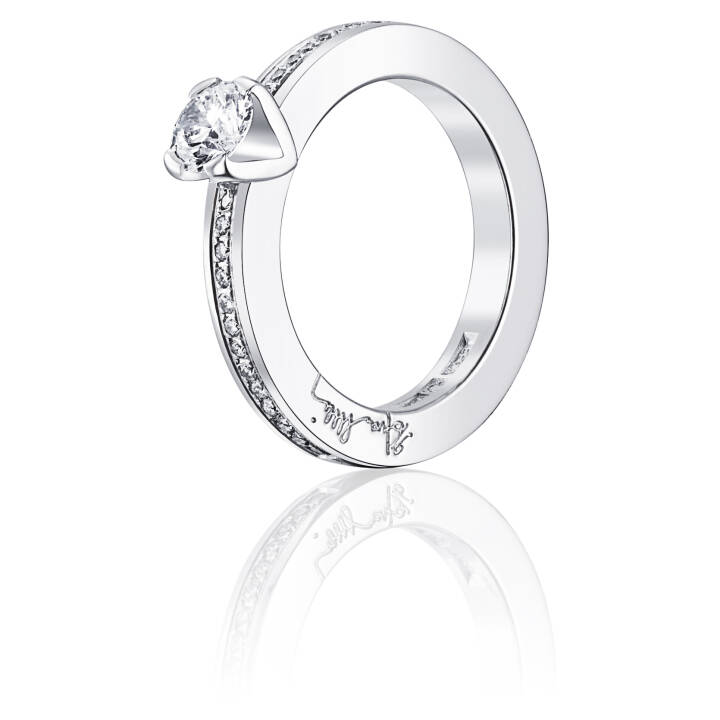 Heart To Heart 0.50 ct diamant Ring Vitguld i gruppen Ringar / Vitguldsringar hos SCANDINAVIAN JEWELRY DESIGN (13-102-00933)