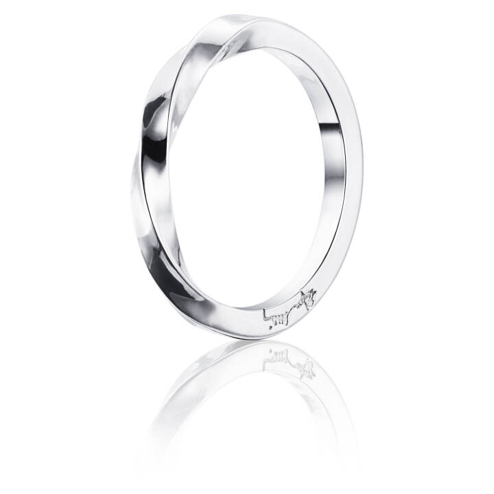 Efva Attling Viking Plain Ring Vitguld 17.50 mm