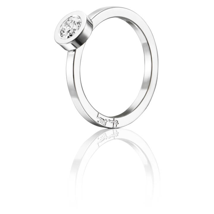 The Wedding Thin 0.40 ct diamant Ring Hvidguld i gruppen Ringar / Förlovning & vigselringar hos SCANDINAVIAN JEWELRY DESIGN (13-102-01122)