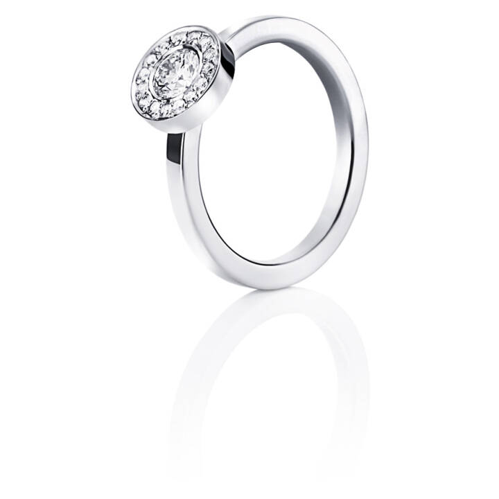 Wedding & Stars 040 ct Ring Vitguld 17.50 mm