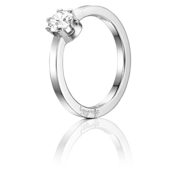 Crown Wedding 0.50 ct diamant Ring Vitguld i gruppen Ringar / Vitguldsringar hos SCANDINAVIAN JEWELRY DESIGN (13-102-01127)