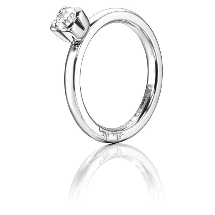 Love Bead Wedding 030 ct Ring Vitguld 16.50 mm