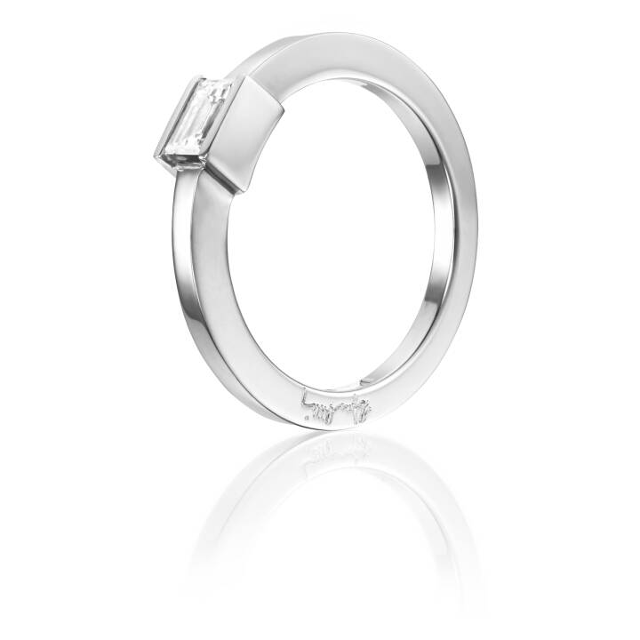 Efva Attling Deco Wedding Ring Vitguld 18.00 mm