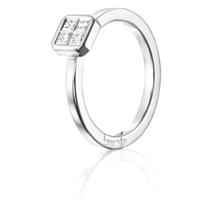 4 Love 0.20 ct diamant Ring Vitguld i gruppen Ringar / Diamantringar hos SCANDINAVIAN JEWELRY DESIGN (13-102-01553)