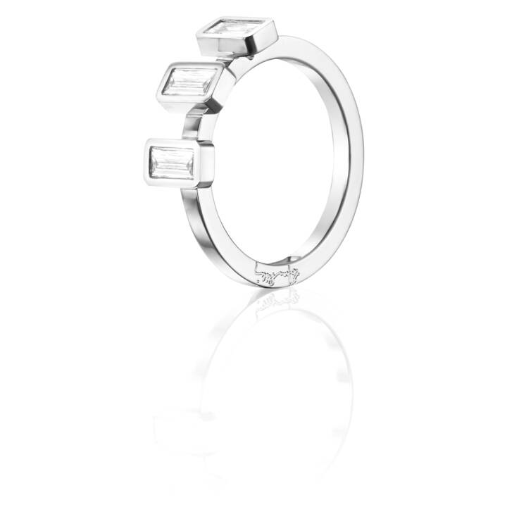 Baguette Wedding 060 ct Ring Vitguld 21.00 mm