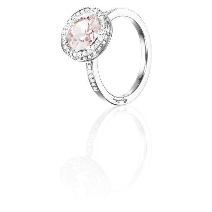 Efva Attling Halo – Morganite Ring Vitguld 19.50 mm