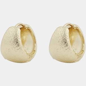 Serena oval ear Gold i gruppen Örhängen / Guldörhängen hos SCANDINAVIAN JEWELRY DESIGN (1312-6400-257)