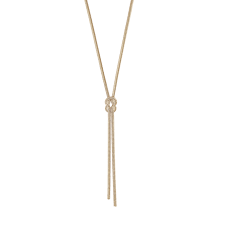 Dakota tassel neck 80 Guld i gruppen Halsband / Guldhalsband hos SCANDINAVIAN JEWELRY DESIGN (1325-0180-257-80)