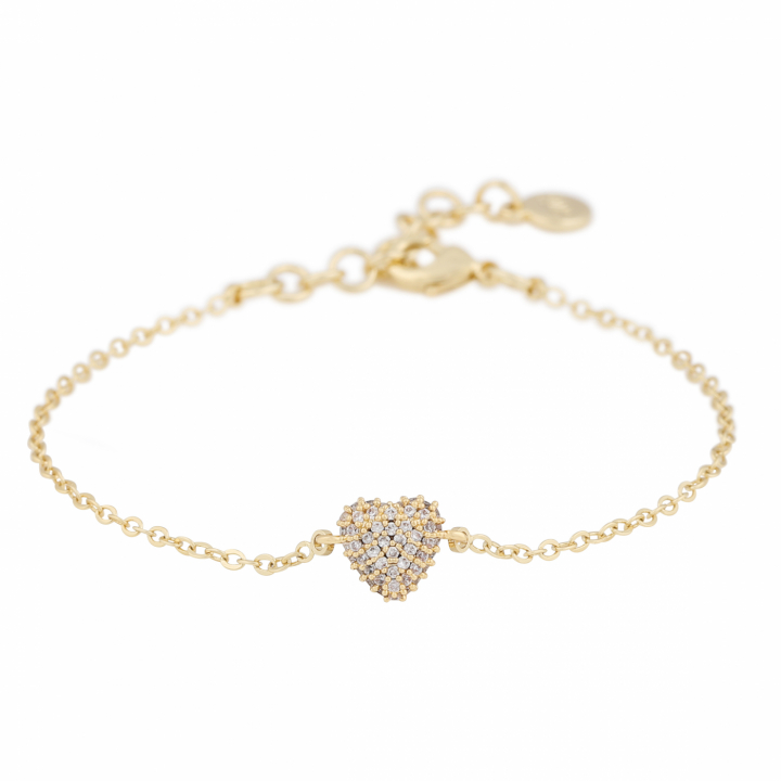 Stina heart chain brace i gruppen Armband / Guldarmband hos SCANDINAVIAN JEWELRY DESIGN (1336-3800-251)