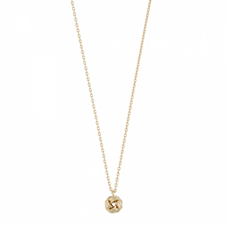 Soap knot pendant neck 45 i gruppen Halsband / Guldhalsband hos SCANDINAVIAN JEWELRY DESIGN (1339-0145-257)