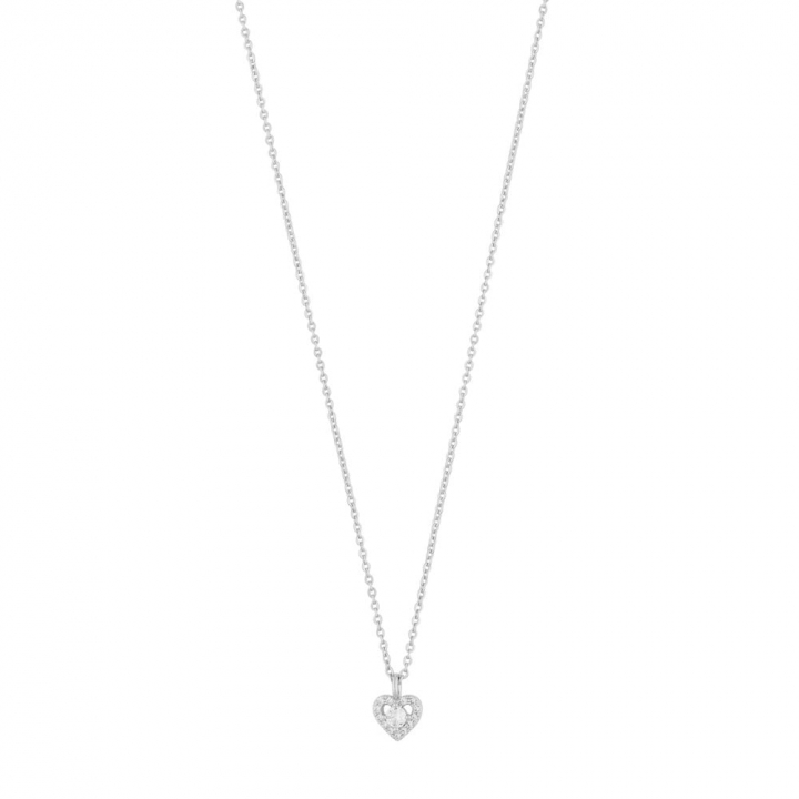 Nisi heart pendant Halsband Silver i gruppen Halsband / Silverhalsband hos SCANDINAVIAN JEWELRY DESIGN (1356-0142-012-42)