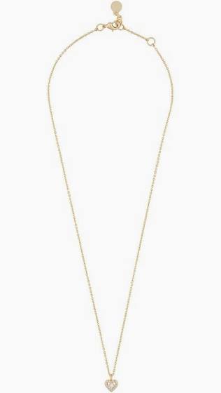 Nisi heart pendant Halsband Guld i gruppen Halsband / Guldhalsband hos SCANDINAVIAN JEWELRY DESIGN (1356-3100-251)