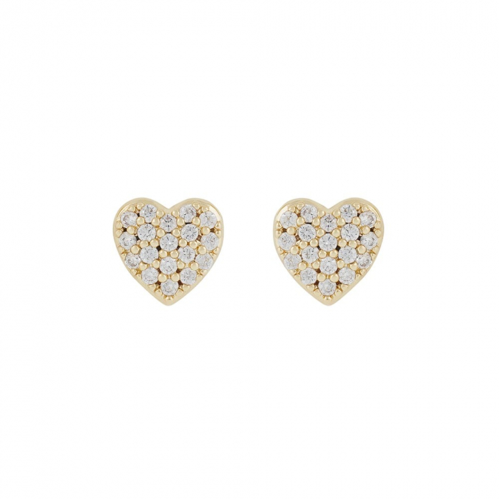 Lovely small crystal Örhängen Guld i gruppen Örhängen / Guldörhängen hos SCANDINAVIAN JEWELRY DESIGN (1363-6200-251)